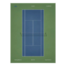 Illustration du court de tennis de l'US Open
