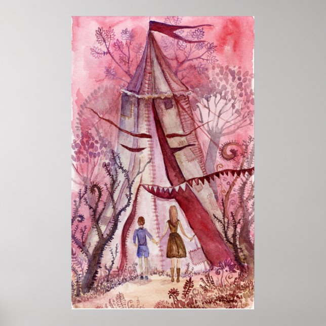 Poster Illustration du livre de Neil Gaiman (Devant)