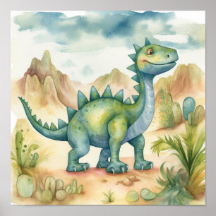 Poster Illustration du livre d'histoire de l'aquarelle Cu