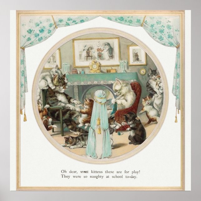 Poster Illustration du livre vintage (Devant)