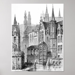 Poster Illustration du livre vintage