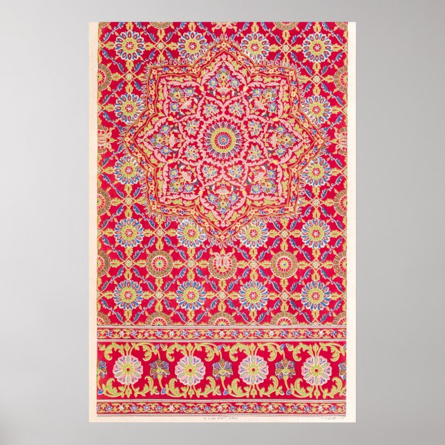 Poster Illustration du Motif vintage (Devant)