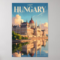 Illustration du Parlement de Hongrie Art de voyage