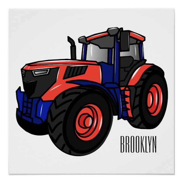 Poster Illustration du tracteur (Devant)