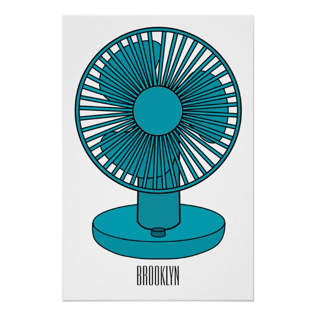 Poster Illustration du ventilateur (Devant)