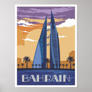 Poster Illustration du Vintage voyage artistique de Manam