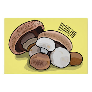 Poster Illustration d'un champignon