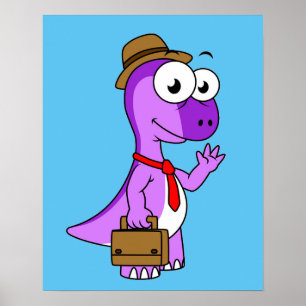 Poster Illustration D'Un Homme D'Affaires Pachycéphalosau