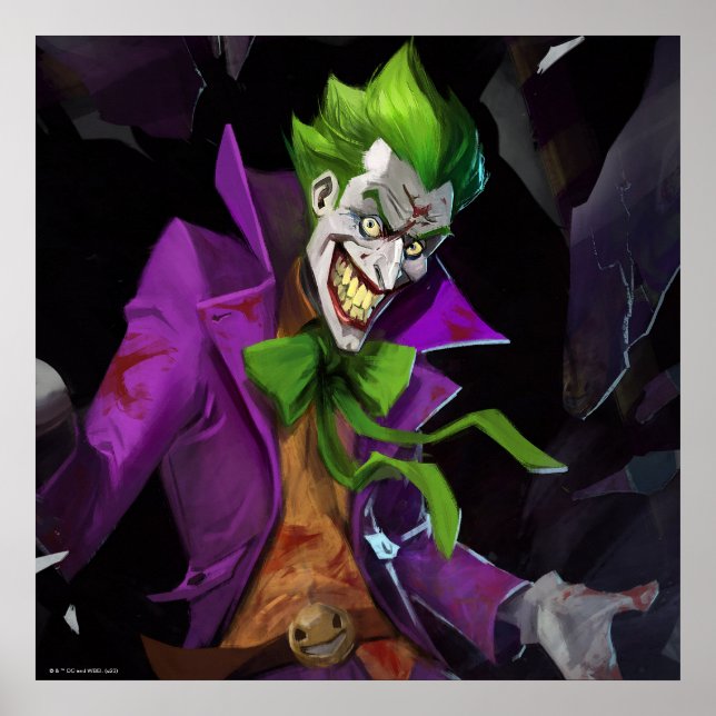 Poster Illustration d'un joker en crise infinie (Devant)