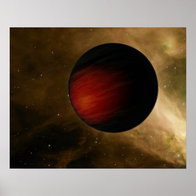 Poster Illustration d'un Jupiter chaud appelé HD 149026b (Devant)