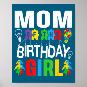 Poster Illustration Fête des Mères Fille Autisme