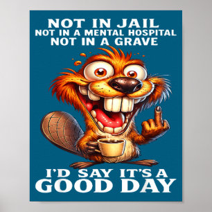 Poster Illustration Hôpital Psychiatrique et non Prison C