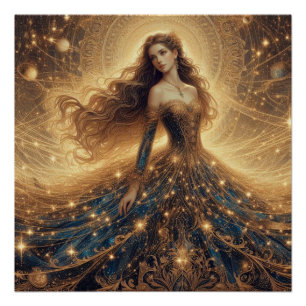 Poster Illustration Imaginaire de princesse