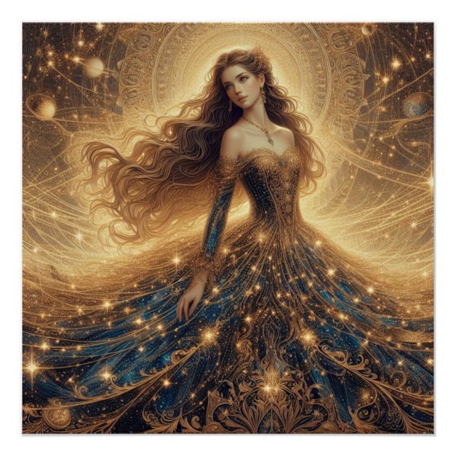 Poster Illustration Imaginaire de princesse (Devant)
