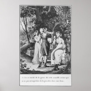 Poster Illustration 'Les douleurs de Werther' par