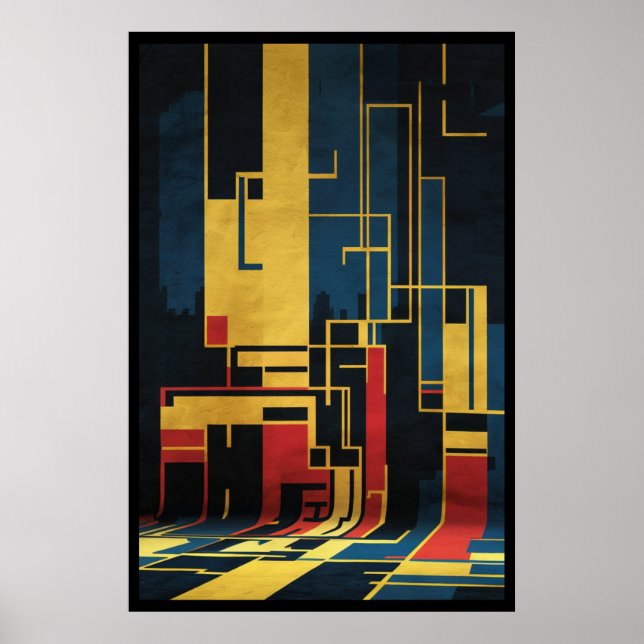 Poster Illustration magnifique aux couleurs vives (Devant)