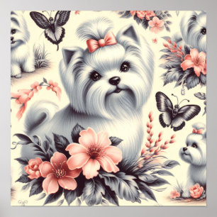 Poster Illustration maltaise vintage