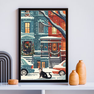 Poster Illustration New York City retro