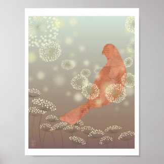 Poster Illustration "Porter la dentelle de la reine Anne"