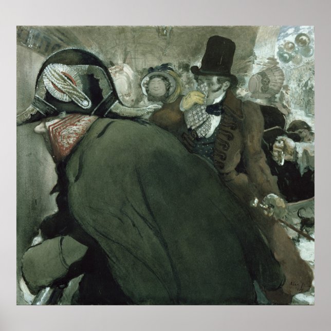 Poster Illustration pour le nez par Nikolai Gogol (Devant)