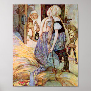 Poster Illustration Rumpelstiltskin vintage