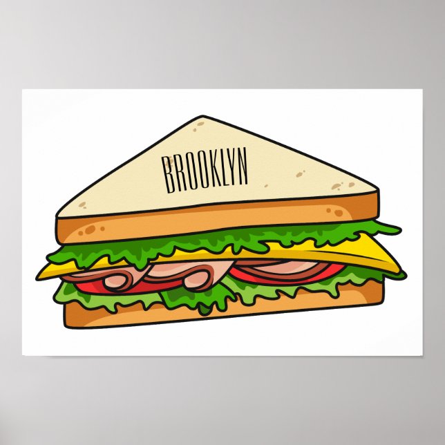 Poster Illustration Sandwich (Devant)