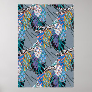 Poster Illustration sans couture de motif abstrait 3