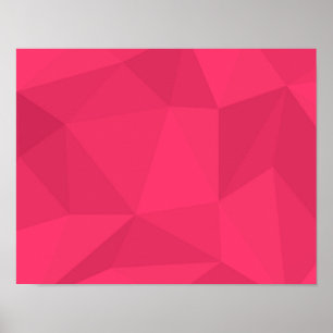 Poster Illustration triangle rose, cool, unique, tendance