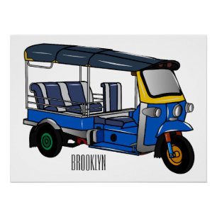 Poster Illustration Tuk tuk