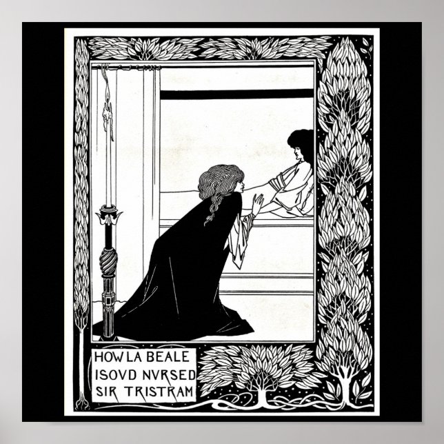 Poster Illustration Vintage-Aubrey Beardsley 21 (Devant)