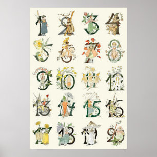 Poster Illustration vintage d’Ottilia Adelborg