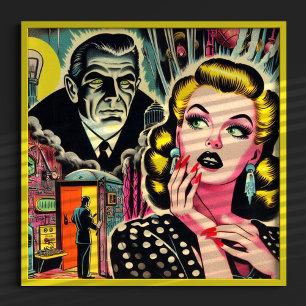 Poster Illustration vintage de la pâte