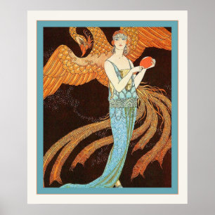 Poster Illustration vintage de mode de ~ de sortilèges