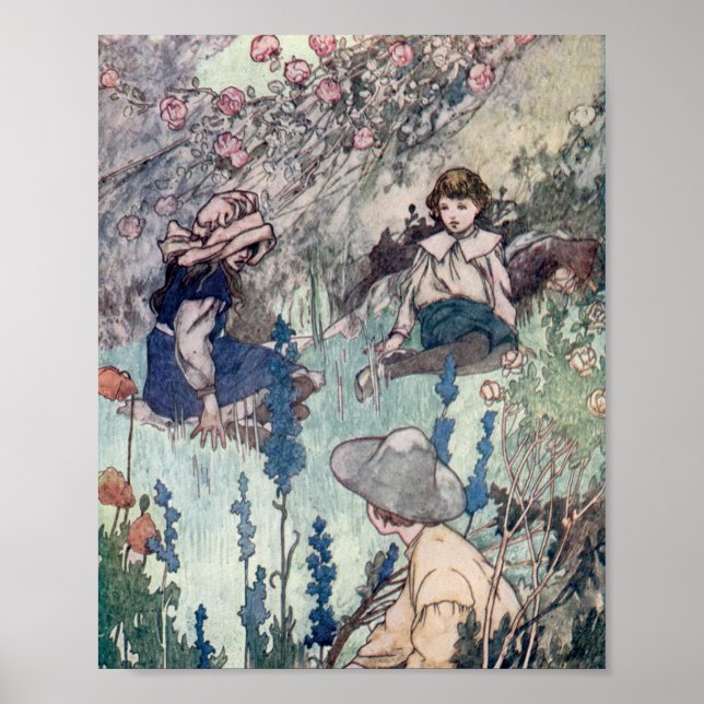 Poster Illustration vintage The Secret Garden (Devant)