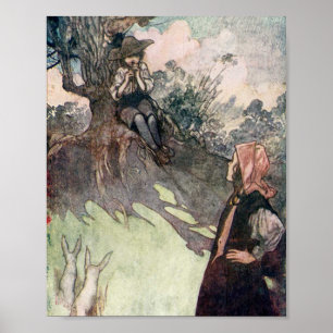 Poster Illustration vintage The Secret Garden