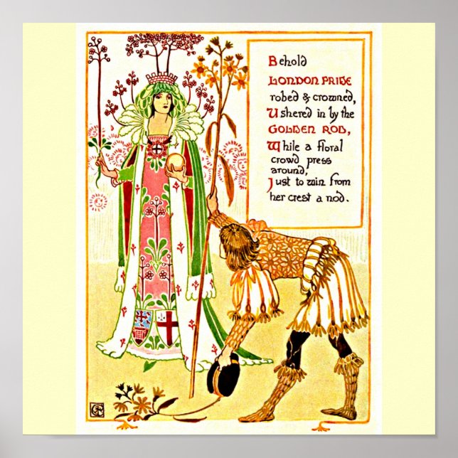Poster Illustration Vintage-Walter Crane 11 (Devant)