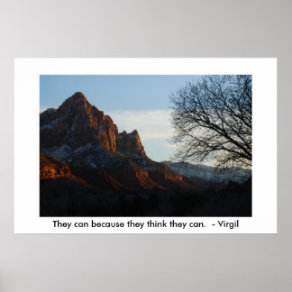 Poster Ils le peuvent parce qu'ils pensent qu'ils peuvent
