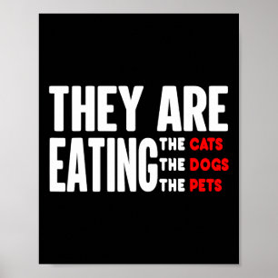 Poster Ils mangent les chiens - ils mangent les chats