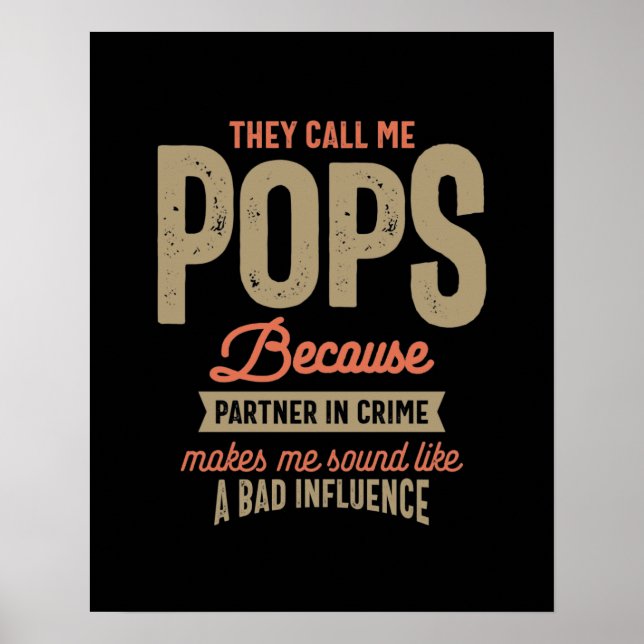 Poster Ils M'Appelent Des Pops Parce Qu'Ils Sont Partis D (Devant)