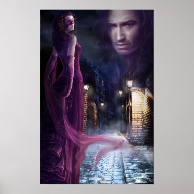 poster ilustración "Noches de Pecado" (Vorne)