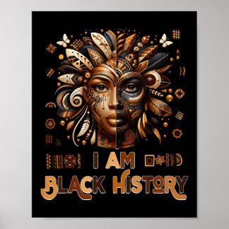 Poster Im Black History Mois Pride Melanin Femmes africai