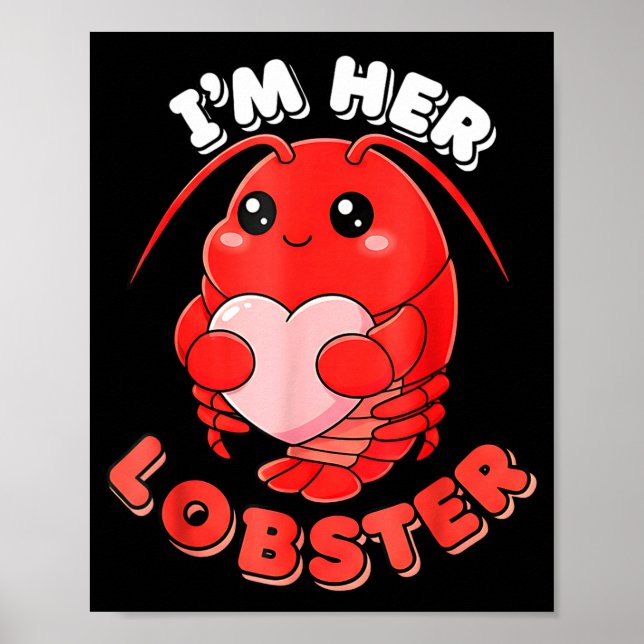 Poster I'm Her Lobster Matching Couple Valentine's Day Wo (Devant)
