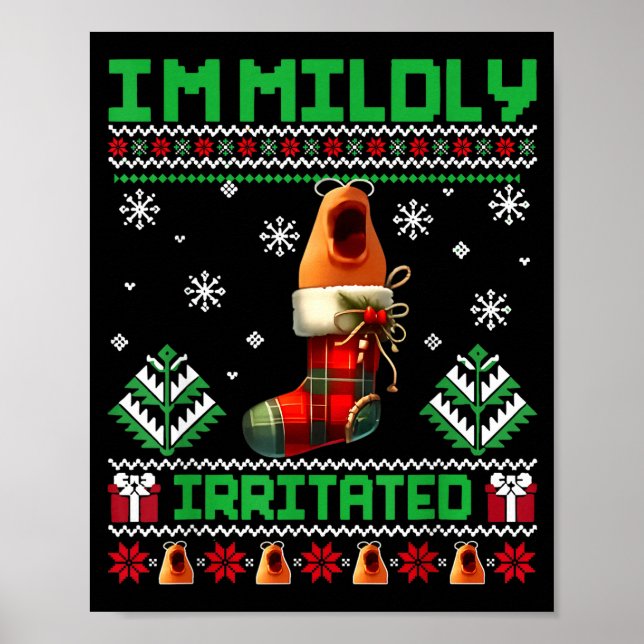 Poster I'm Mildly Irritated Marcus The Worm Christmas Fun (Devant)