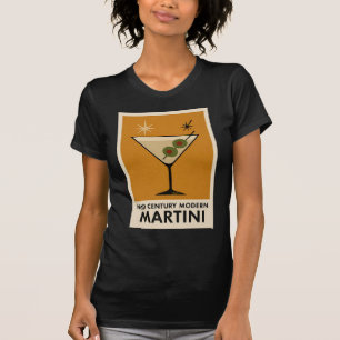 Poster im Stil des Mid Century Modern Martini T-Shirt