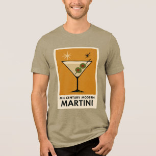 Poster im Stil des Mid Century Modern Martini Tri-Blend Shirt
