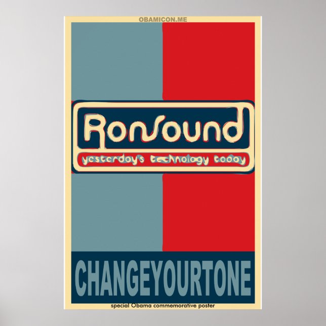 Poster im Stil von RonSound Obama (Vorne)