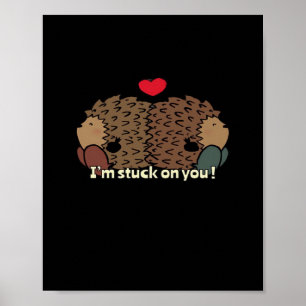 Poster Im Stuck On You Design Romantique Intemporel