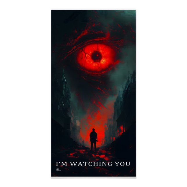Poster I'm watching you (Devant)