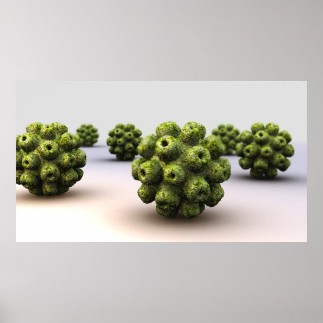 Poster Image Conceptuelle De Polyomavirus (Devant)