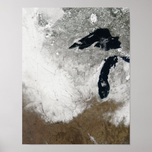 Poster Image couleur véritable de la neige (Devant)